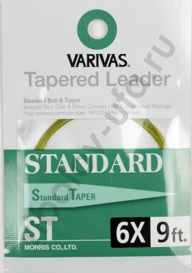 Подлесок конусный Varivas Standard  ST Tapered Leader  9 ft 6X