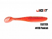 Силиконовая приманка Jig It Flutter 4,4in, 11см 7,8гр цв. 018 кальмар (5шт/уп)