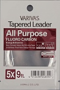 Подлесок конусный флюорокарбон Varivas All Purpose Fluorocarbon Tapered Leader Natural 9 ft 5X