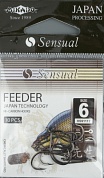 Крючки Mikado - Sensual - Feeder 9111T № 6 BN (с ушком) 