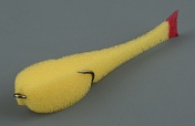 Рыбка поролоновая Leader 110мм цв.желтый #06