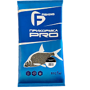 Прикормка F-Fishing Pro 1кг Карась чеснок черная