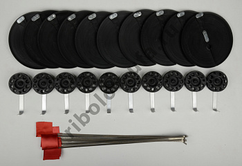 Набор жерлиц (d-170 мм) в сумке (10 шт на катушке 63 мм)