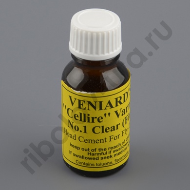 Лак для вязания мушек Veniard Cellire #1 extra clear fine 15 ml bottle Clear 