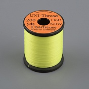 Монтажная нить Uni Thread 6/0 200y Chartreuse  (вощеная)