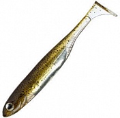 Силиконовая приманка Fish Arrow Flash J Shad 4 in Plus #F01 Green Pumpkin/Silver