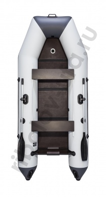 Лодка Аква 3200 Слань-книжка Киль светло-серый/графит