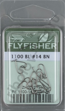 Крючки Flyfisher 1100 BL#14 BN