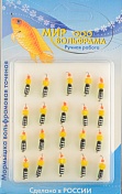 Мормышка Мир Вольфрама Столбик сырный кубик на крючке д. 2,5 мм черно-зеленый