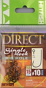 Одинарные крючки Hitfish Direct Single Hook (с большим ухом) # 10