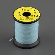 Плоский люрекс Uni Glo 14 y. Lt.Blue #12