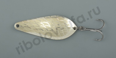 Блесна колеблющаяся Sinkers  Атом 12гр. мельхиор рис №01