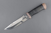 Нож Таганай (С) Охотник, рукоять: кожа наборная, текстолит