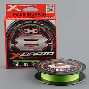 Шнур плетёный Ygk X-Braid Braid Cord  X8 150m #0.3/8 lb chartreuse