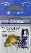 Крючки Mikado - Sensual - Chinu w/ring №6 BN (с ушком) 