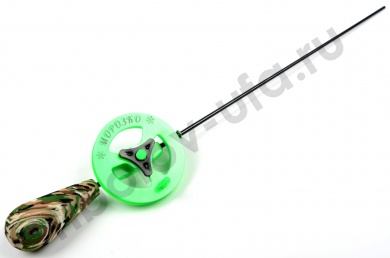 Удочка зимняя Морозко капелька камуфляж/зеленый