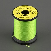 Монтажная нить Uni Neon супер-яркая 1/0 2x Green 50y