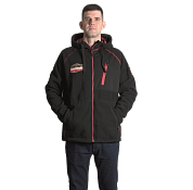 Куртка флисовая Alaskan Blackwater X с капюшоном, цв. черный, р. XXL