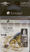 Крючки Mikado - Sensual - Feeder 9111T № 8 Gold (с ушком) 