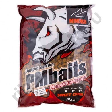 Пелец Minenko Big Pack 10мм, 3кг Сладкая кукуруза