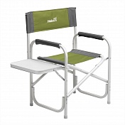 Кресло директорское Nisus Shark Maxi с откидным столиком серый/зеленый