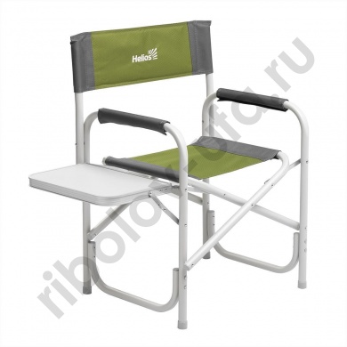 Кресло директорское Nisus Shark Maxi с откидным столиком серый/зеленый