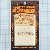 Мормышка вольфрам.Тульская Дробинка с кембриком 4,5мм никель