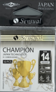 Крючки Mikado - Sensual - Champion №14 Nicel (фас.=10уп.)