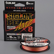 Шнур плетёный Sunline Siglon AMZ PEx8 150m Multicolor #1.2/ 16lb