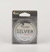 Леска Allvega Silver 0,08мм  50м  0,89кг серебристая
