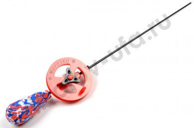 Удочка зимняя Морозко капелька камуфляж/красный