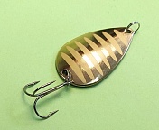 Блесна Люкс Нижегородская Ложка 15гр цв.02 золото