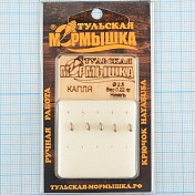 Мормышка вольфрам.Тульская Капля с кембриком 2,5мм никель