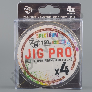 Шнур плетёный Zander Master Jig Pro x4 multi, 150м, 0.10мм