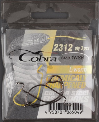 Офсетные крючки Cobra L-WORM сер.2312 разм.001