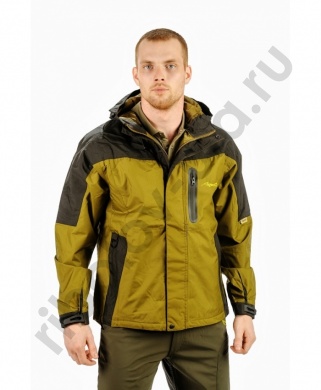 Куртка Aquatic КД-01 от дождя (10000/8000, рыбалка, цв. хаки) р. 2XL