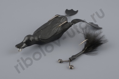 Приманка Savage Gear 3D Hollow Duckling 10 см 40 гр, #05-Black