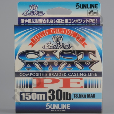 Шнур плетёный Sunline Saltimate Cast Away PEx8 150m Blue #2.0/ 30b