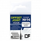 Офсетные крючки Crazy Fish offset joint hook # 14