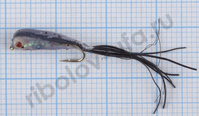 Малек-пыздрик кр.№12 хвост распуш., цв. черный #038