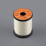 Монтажная нить Uni Thread 6/0 200y White  (вощеная)